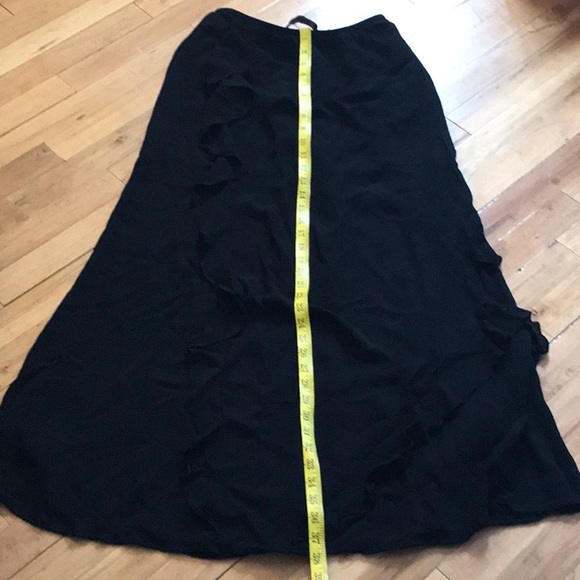 REFORMATION  BLACK Della  Maxi Skirt ( stretch waist ) - Picture 8 of 12